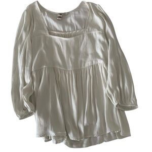 Dolan Ivory Blouse with Elegant Draping